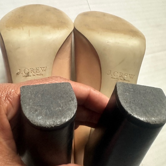 SALE till 9am! J. Crew Etta Cream and black Cap toe high heels size 8 - Picture 8 of 11
